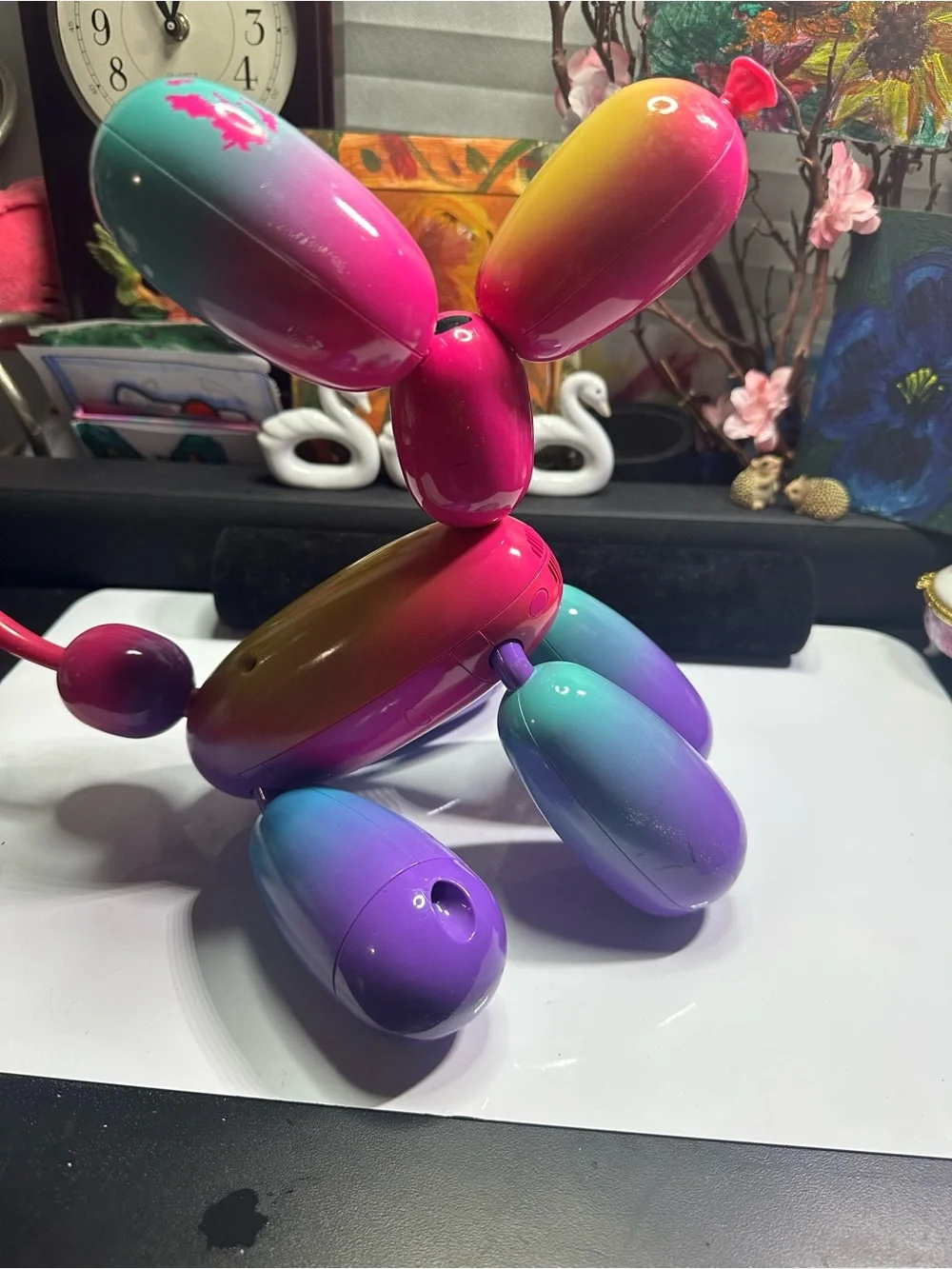 Squeakee Rainbowie Interactive Balloon Dog